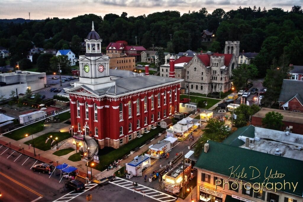 bville 2 Downtown Brookville aerial view