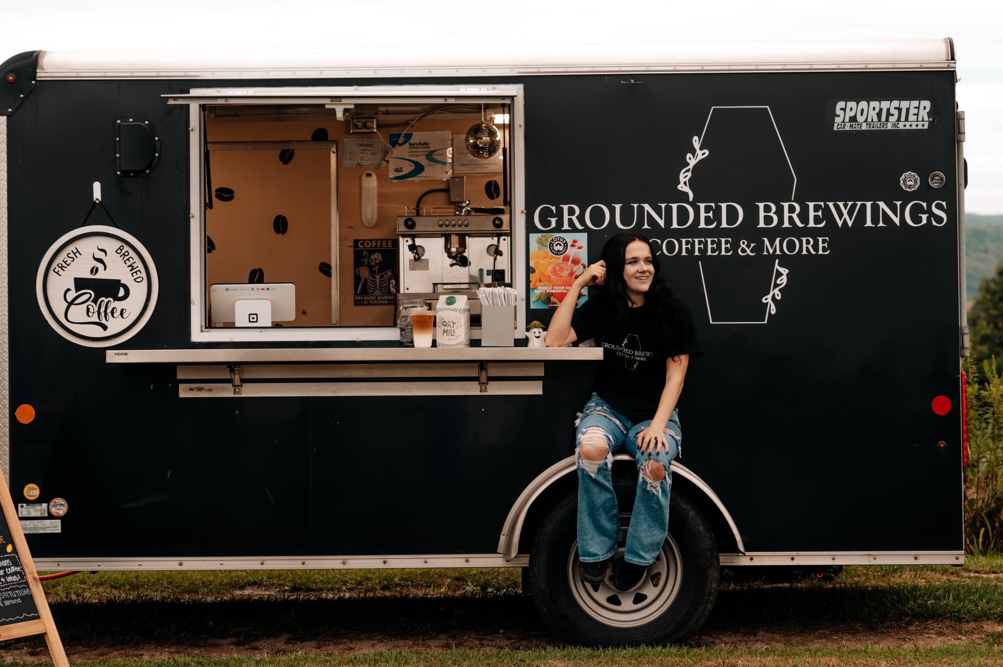 Grounded Brewings Coffee Trailer