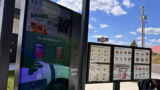 Starbucks drive thru